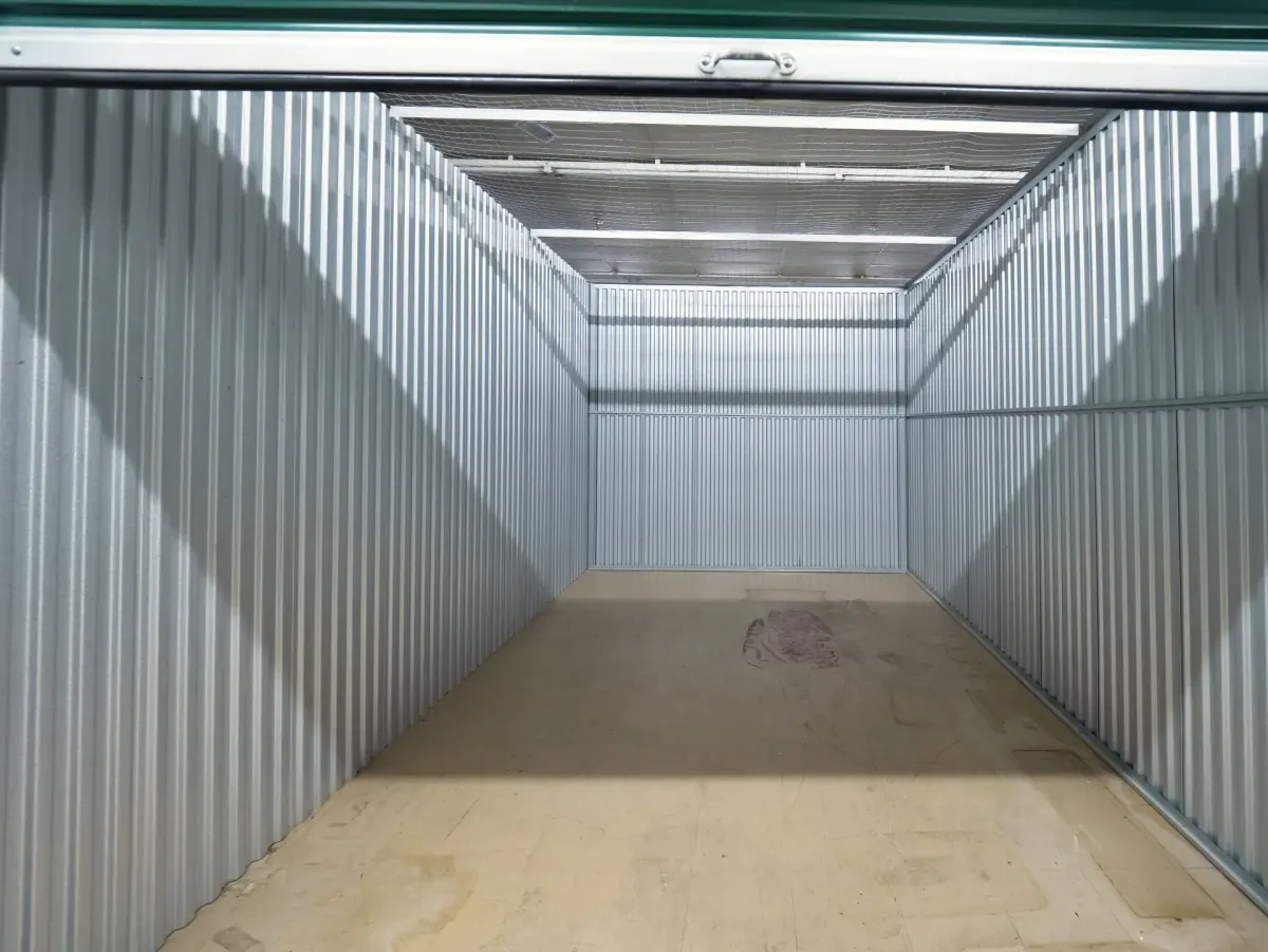 Indoor storage unit at Corsicana,TX self storage facility.
