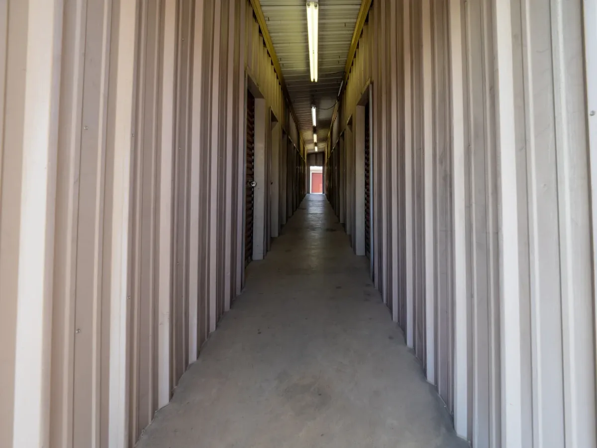 Indoor storage units at 31st street Temple, TX self storage facility.