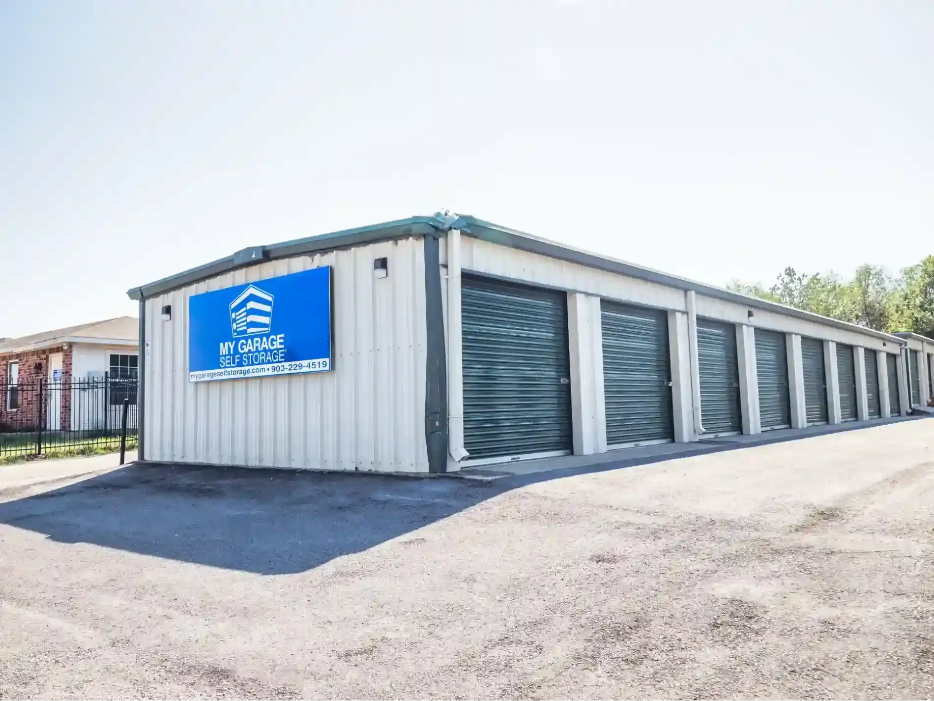 Exterior view of storage units at Corsicana, TX N 45th street facility.