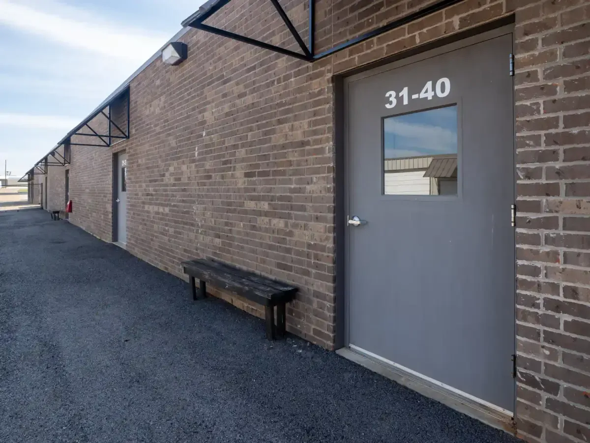 Exterior of storage units at Bullard, TX self storage facility.