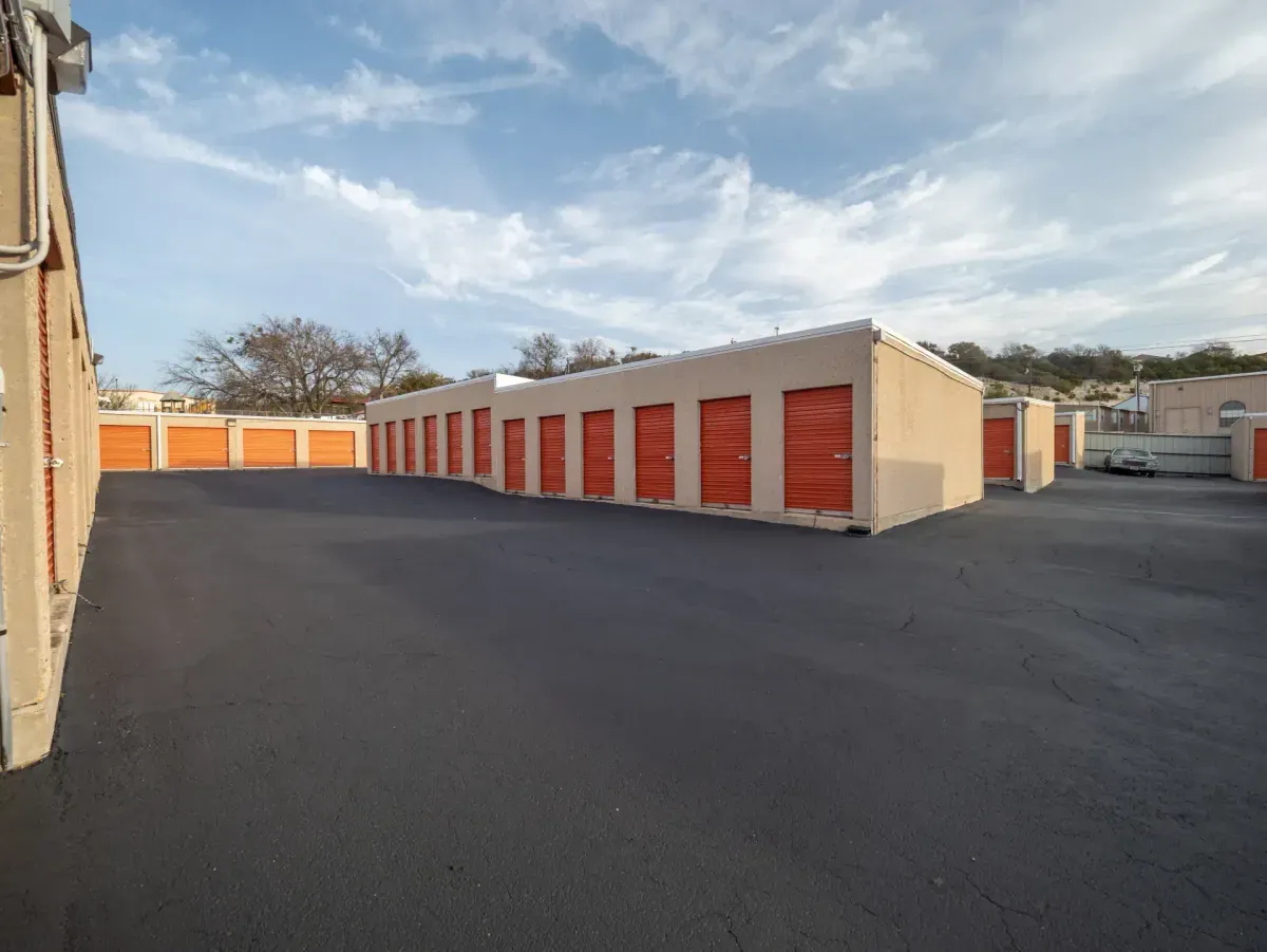 Exterior of storage units at Copperas Cove, TX facility.