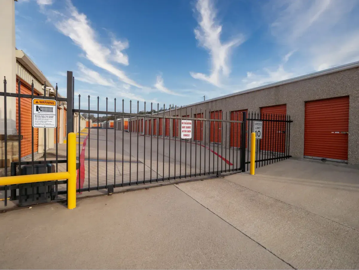 Security gate at Copperas Cove, TX facility.