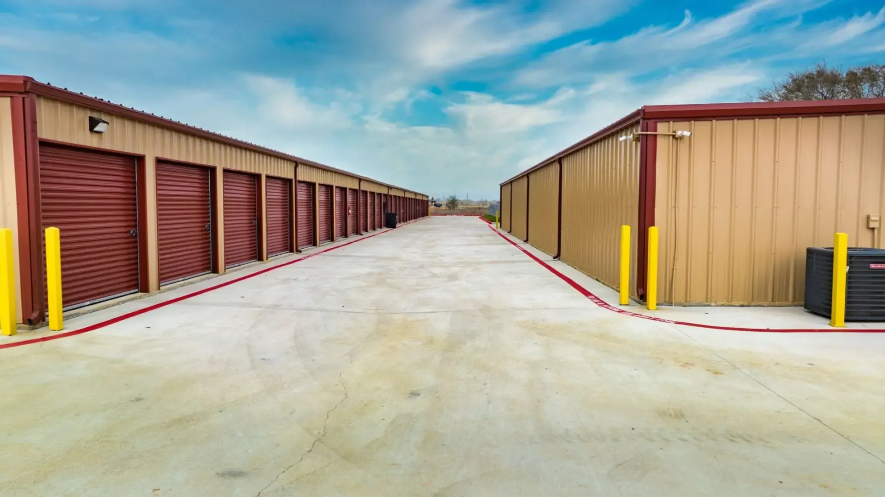 Outdoor storage at Hockley, TX self storage facility.