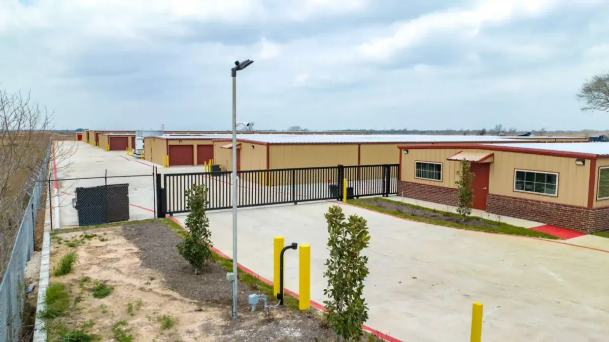 Outdoor of facility at Hockley, TX self storage facility.