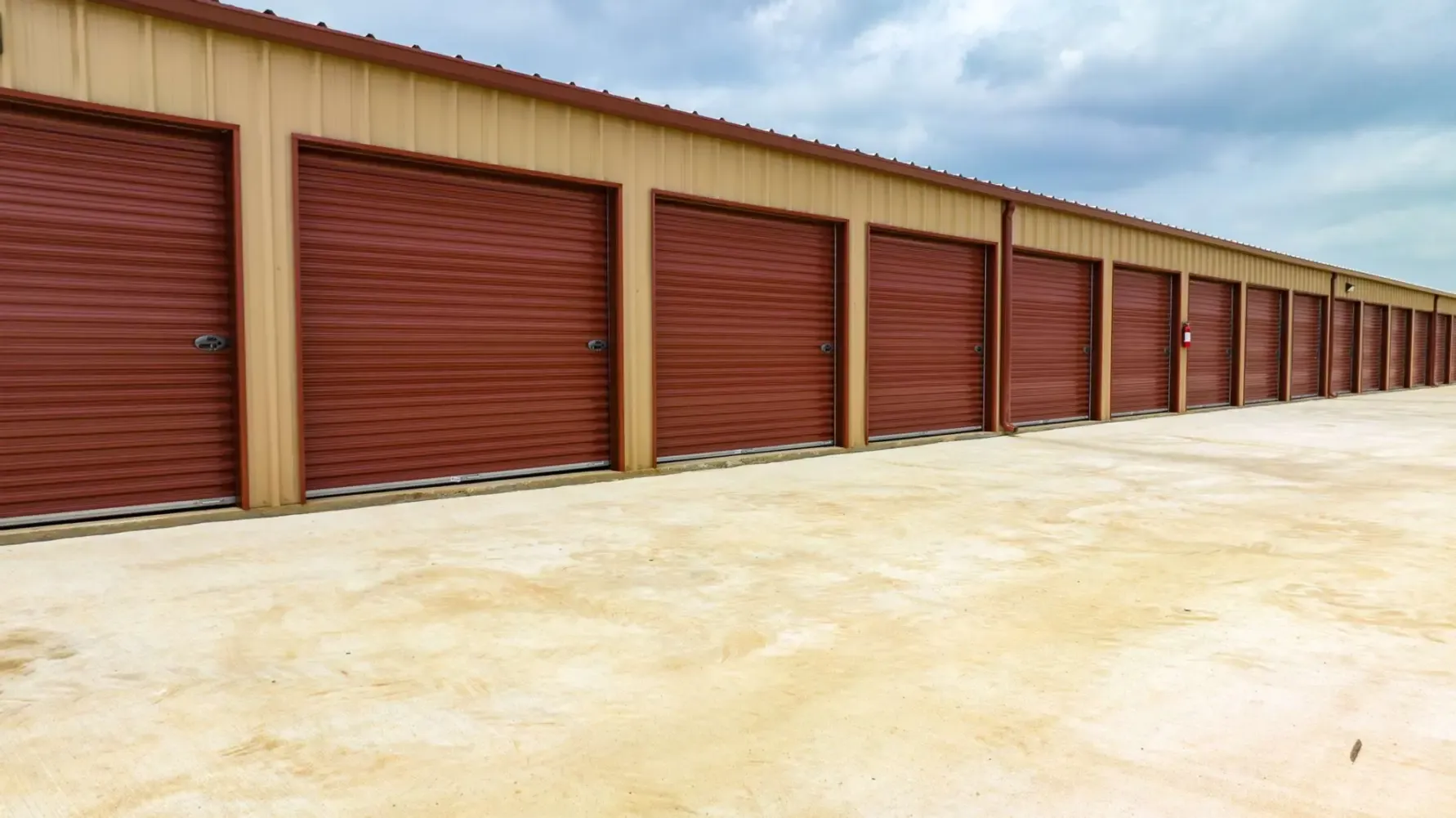 Outdoor storage at Hockley, TX self storage facility.