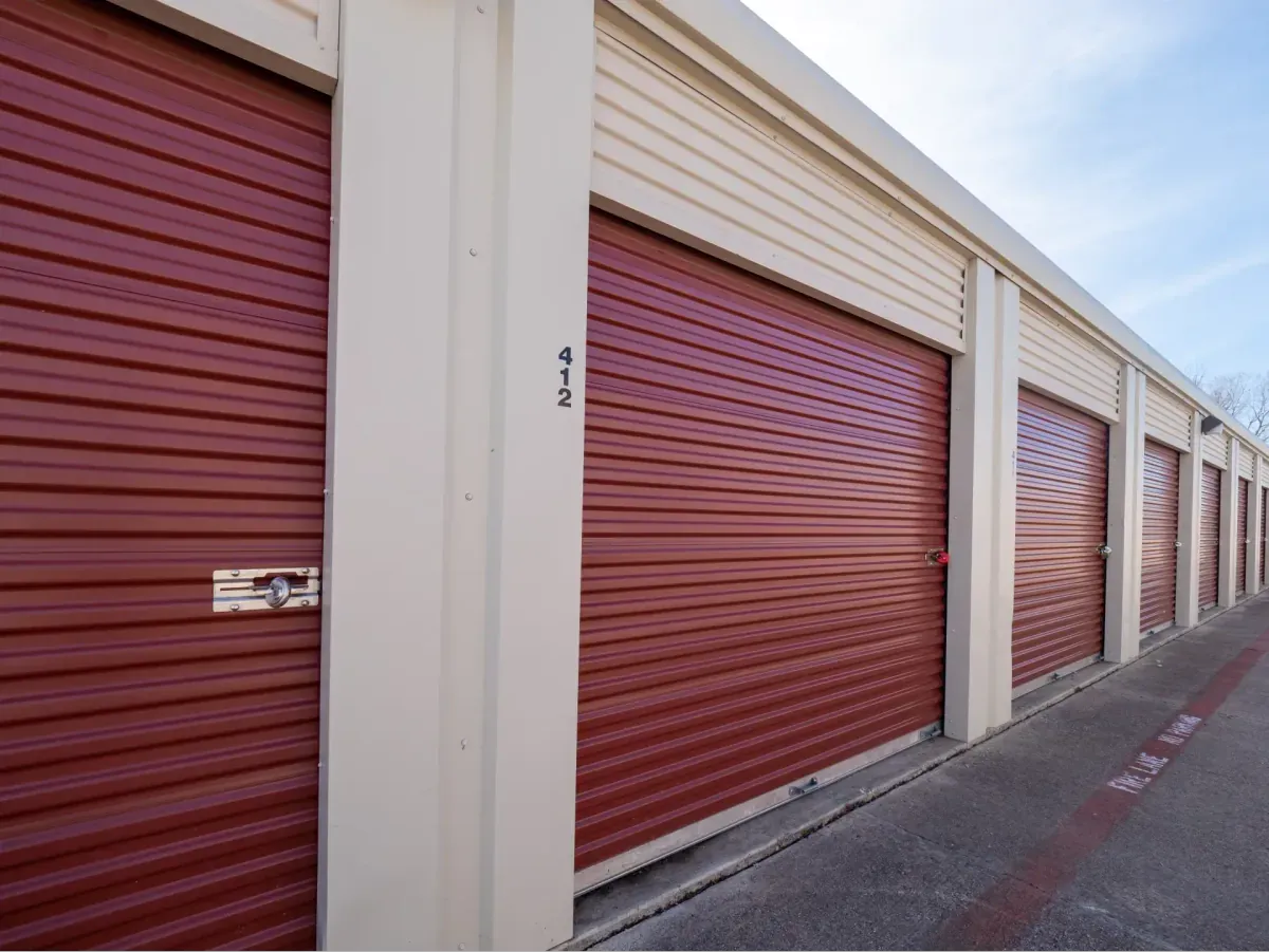 Outdoor storage at Killeen, TX self storage facility.