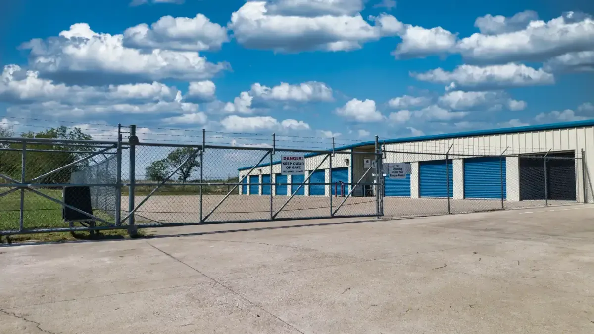 Outdoor storage at Mexia, TX self storage facility.
