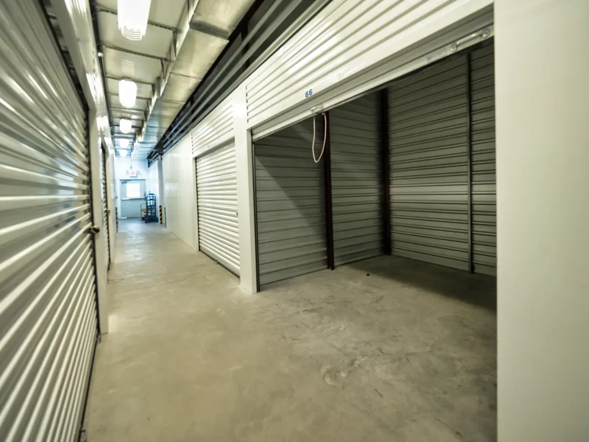 Interior storage at Mexia, TX self storage facility.