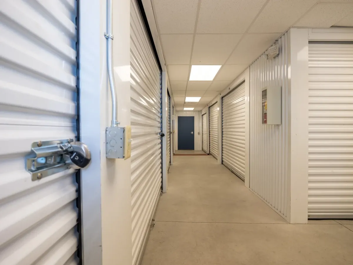 Interior storage at El Paso, TX self storage facility.