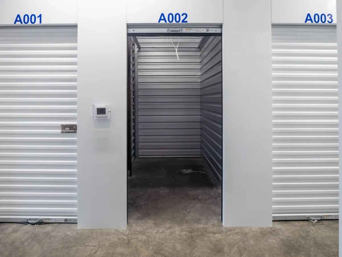 Indoor storage at Midlothian, TX self storage facility.