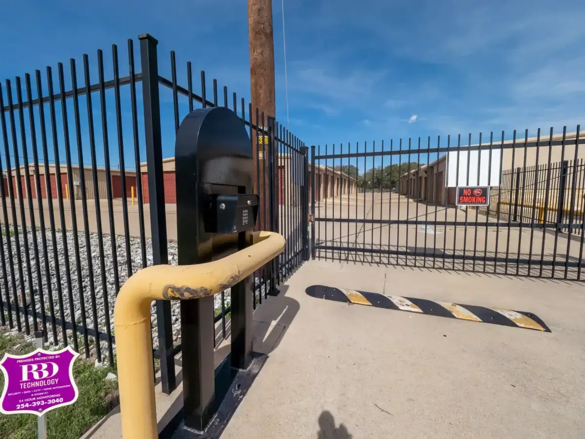 Keypad at Morgans Point Resort, TX self storage facility.