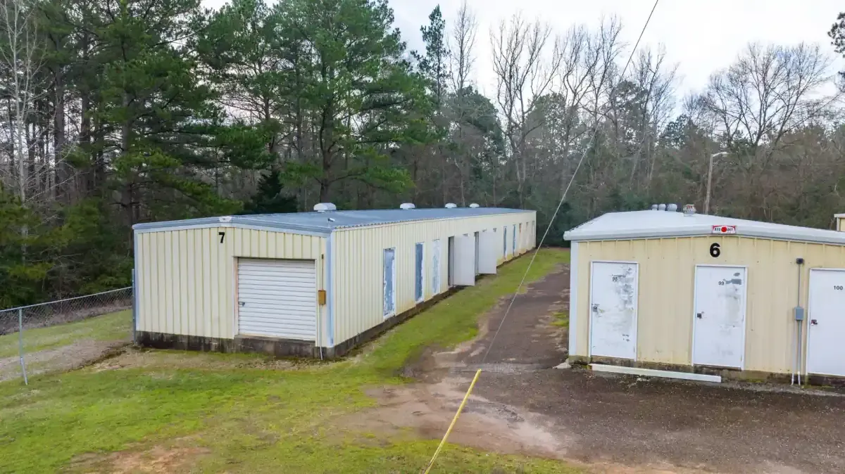View of outdoor storage at Rusk, TX self storage facility.